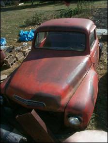 1956 Studebaker Pickup Truck - Front/Top View