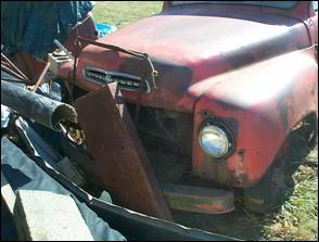 1956 Studebaker Pickup Truck - Front Grill View